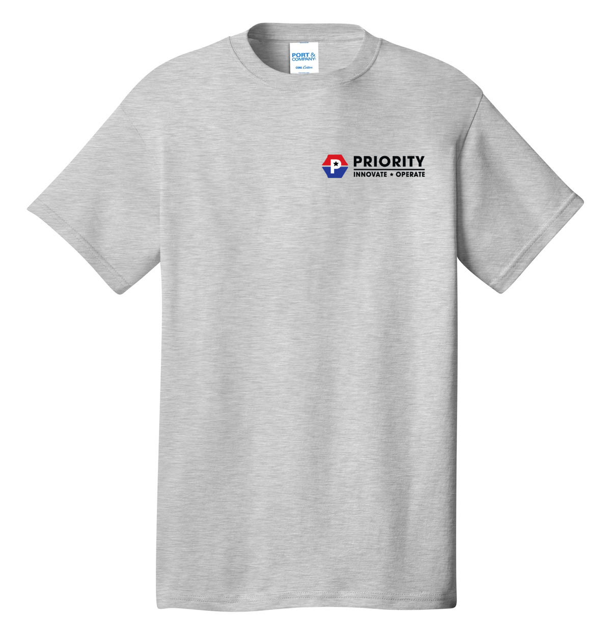 Port & Company® Tall Core Ash Cotton Tee - Priority Quote Shirt