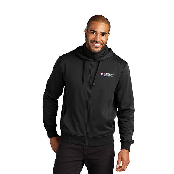 MENS Port Authority Smooth Fleece Hooded Jacket