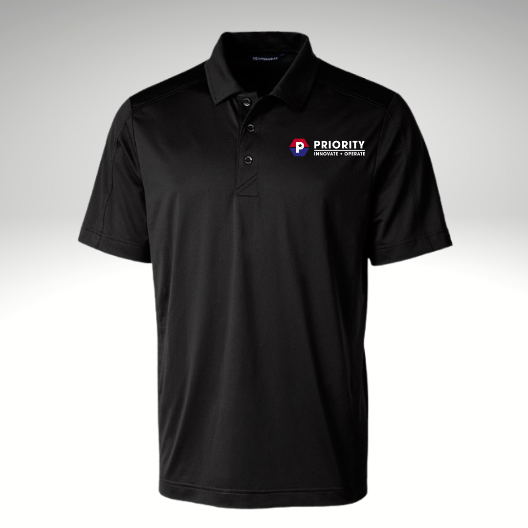 Cutter & Buck Prospect Textured Stretch Men's Short Sleeve Polo