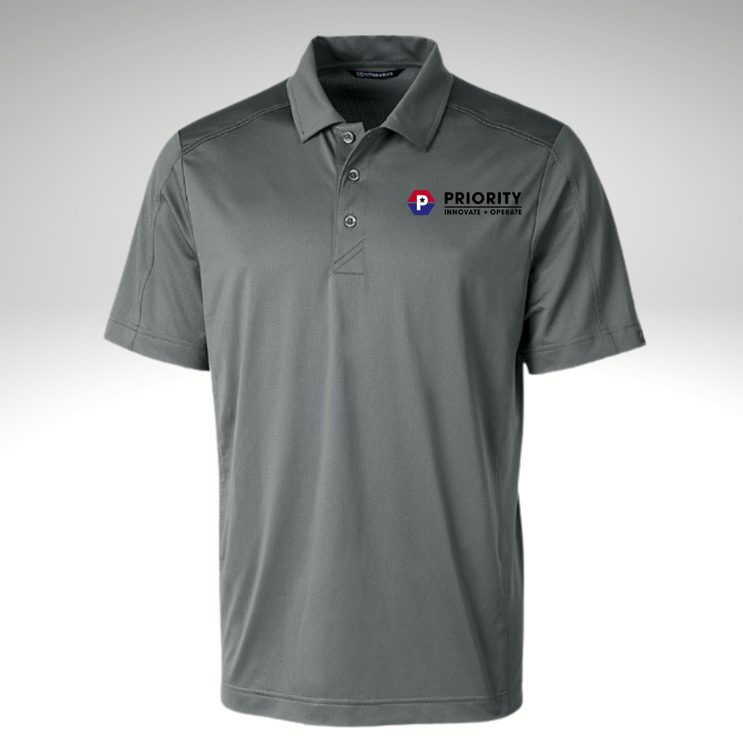 Cutter & Buck Prospect Textured Stretch Men's Short Sleeve Polo